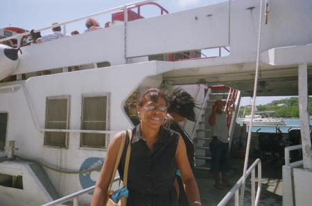 the ferry to St John for my first day at work