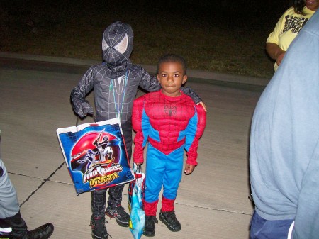 Kaleb as Black Spiderman - Halloween '08