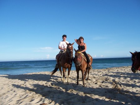 Cabo with son Erik