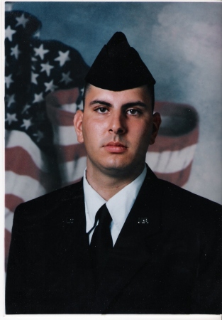 My oldest son Marc, right after boot camp. he needs to start shaving again
