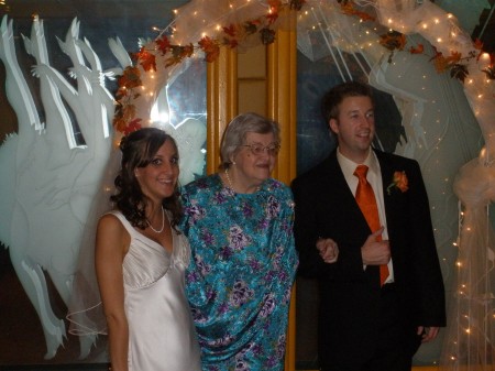 Dana, Mom and Sean at their wedding.