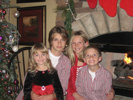 The kids, Christmas 2007