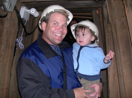 Big Jim and Little Jim in Virginia City Silver Mine