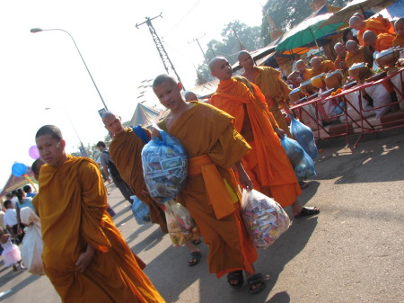 Monks Hauling Away Their Goods