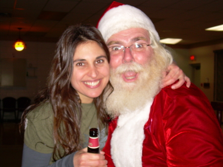 Laura and Santa