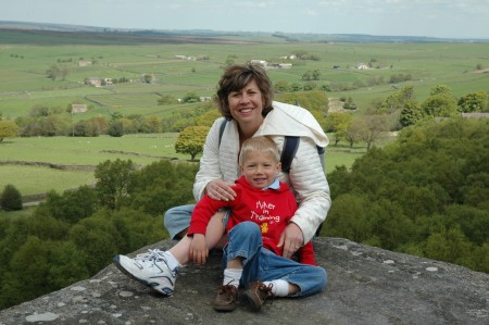 Ryan & I in Brimham Rocks, England