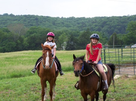 My girls with there horses