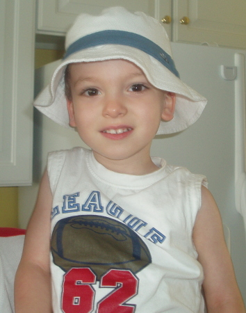 Jett, 2 1/2 years old, at our beach house in Lewes, DE.