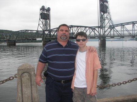 My son Daniel and me in Stillwater, MN in 2007