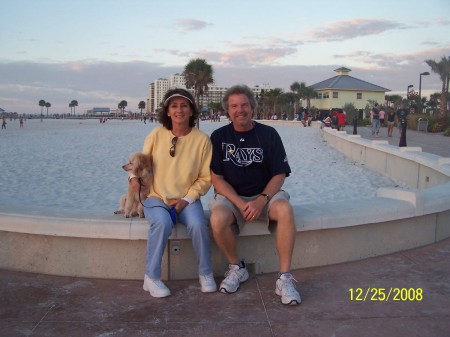 Clearwater Beach on Christmas Day