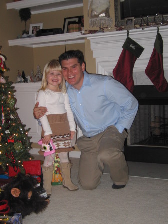 Daddy and Bella Last Christmas