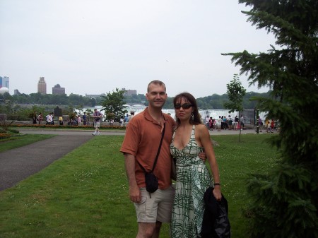 My wife and I at Niagra Falls