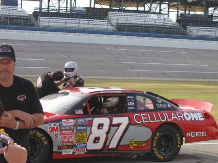 Took my wife for her first ride at Talledega speedway, 2006