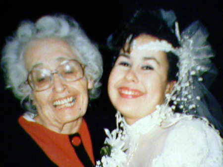 Nana Maria and Anna on wedding day 1991