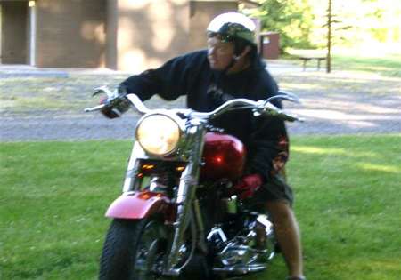 Greg on his Harley