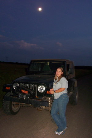 Michelle (pregnant w/ D) and my Jeep