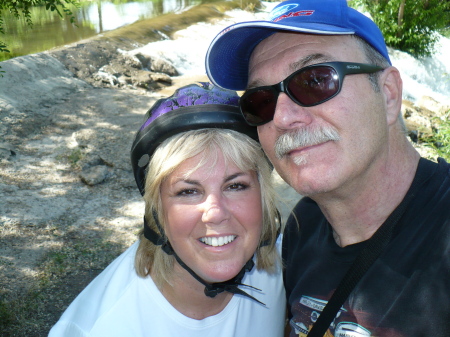 JIM AND ME ON A BIKE RIDE