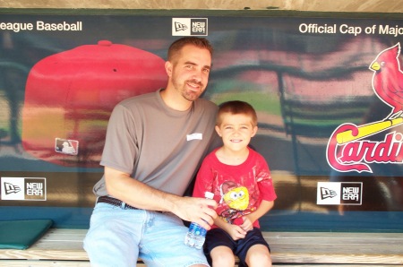 Jake and I at Busch stadium just before it was torn down.