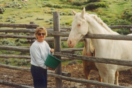 Mary Lu and Friend at Three Forks Montana