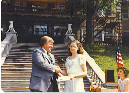 Mr. D and me, 1981 graduation