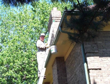 Cleaning Eavetroughs