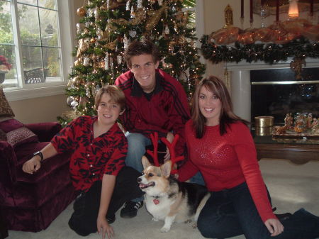 My Kids, Claire, Dane, Justin and Koko the Corgi