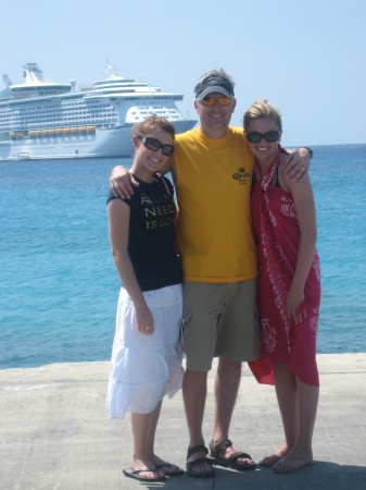 Cayman Islands with my two daughters