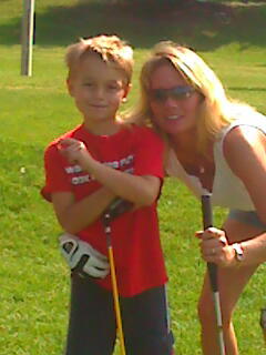 Summer 2008 - Golfing with Kye (my son)