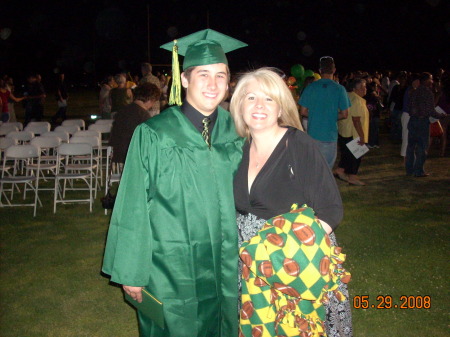 cj & mom at his grad