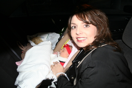 Regina & Holly coming home from hospital-Dec 25,2006