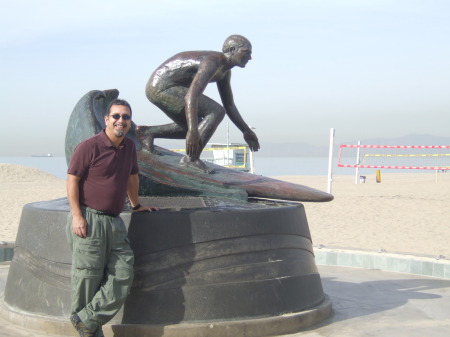 Me and the Surfer Dude in Hermosa.