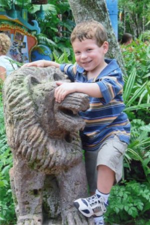 Alec posing at Disney's Animal Kingdom