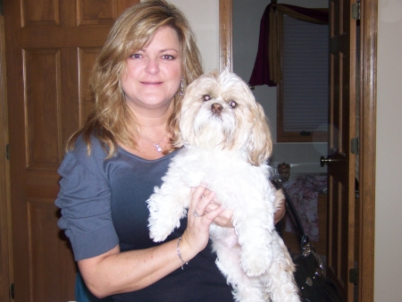My dog Oscar and I Dec 2008