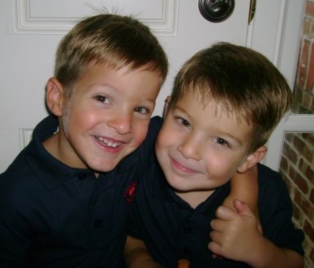 Jack & Sam (first day of school 8-07)