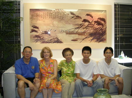 With my Chinese family in Singapore, Nov. 2005