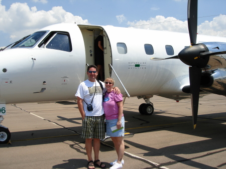 Our chartered plane to Lions Sands Game Reserve