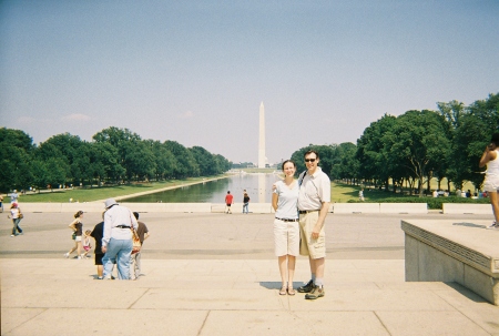 My boyfriend Keith and I in Washington DC