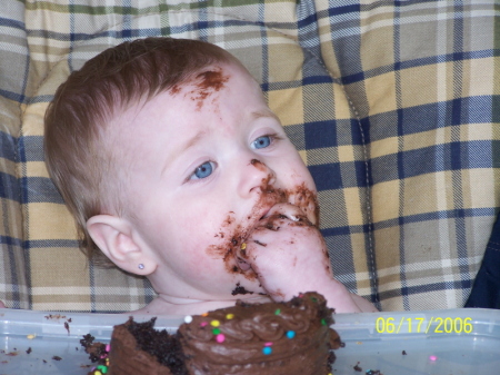 1st Birthday & Chocolate Cake (6/06)