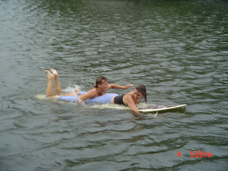 Tandem Surfing during Hurricane Francis...