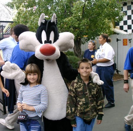 The kids at Busch Gardens