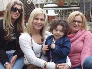 Wife ,2 daughters & great niece