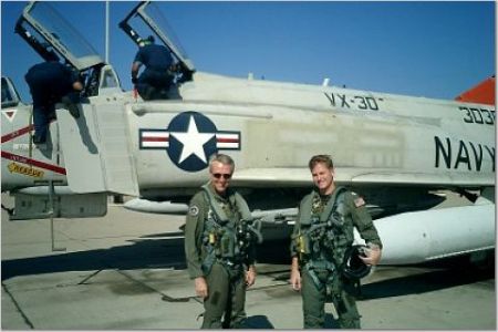 Mink and myself bringing the last Navy F-4 to San Diego 8/2004