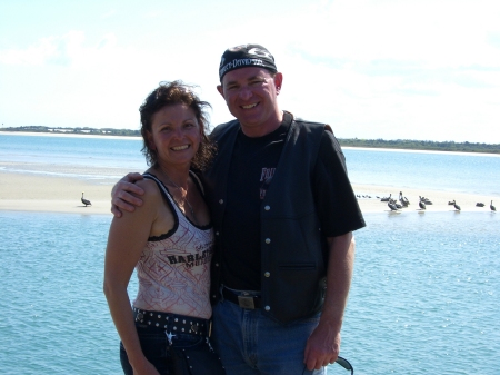 Cathy and Larry at Daytona Bike Week 2007