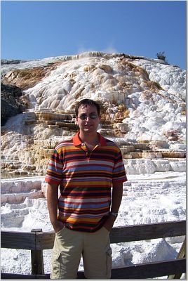 Me at Mammoth Hot Spring- Yellowstone