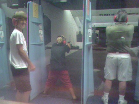 The boys at the shooting range