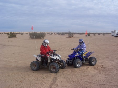 two of my daughters riding their bikes