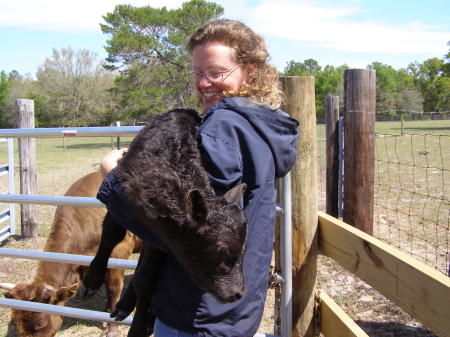 Me with our first calf