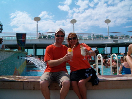 Poolside on Cruise ship