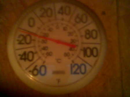 Temperature dropping quick outside on farm