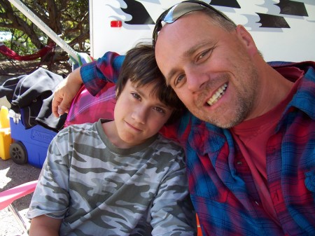 My hubby, Scott and son, Sean.